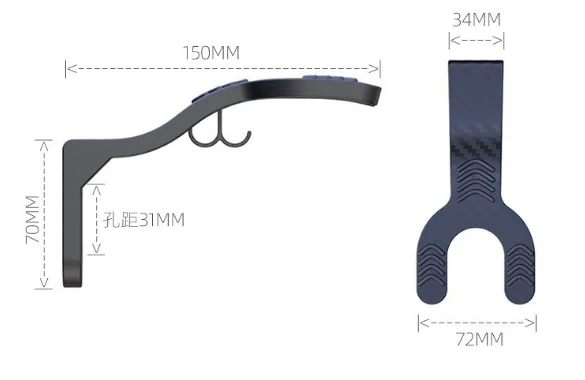 No Drill Wall Mount Helmet Rac - огляд і ціна Cycling Gear Wall Mount