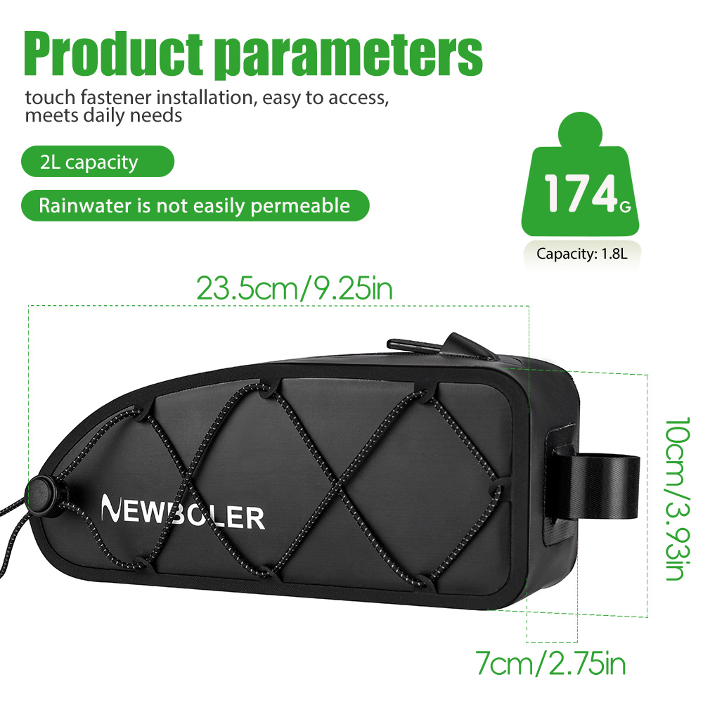 NEWBOLER 1.8L Bike Bag Waterpr - огляд і ціна Cycling Gear Duffle